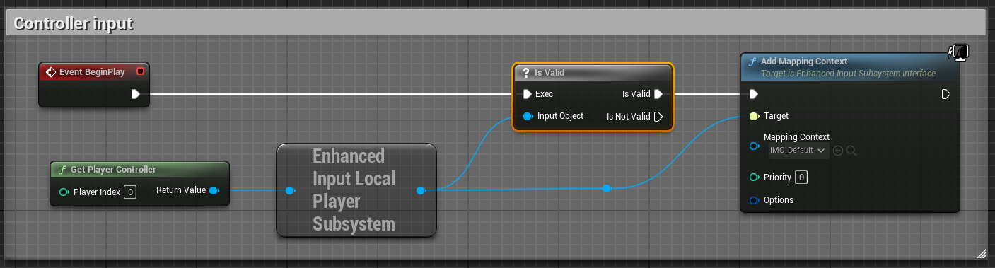 Set Input Mappping Context