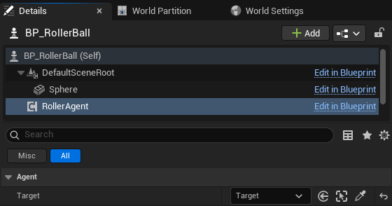 RollerAgent level Target reference